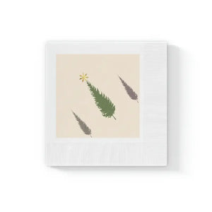 White Coined Napkins - Premium Elegant Dining - Dipaliz - 6.5’’ x / 50 Pcs - Paper