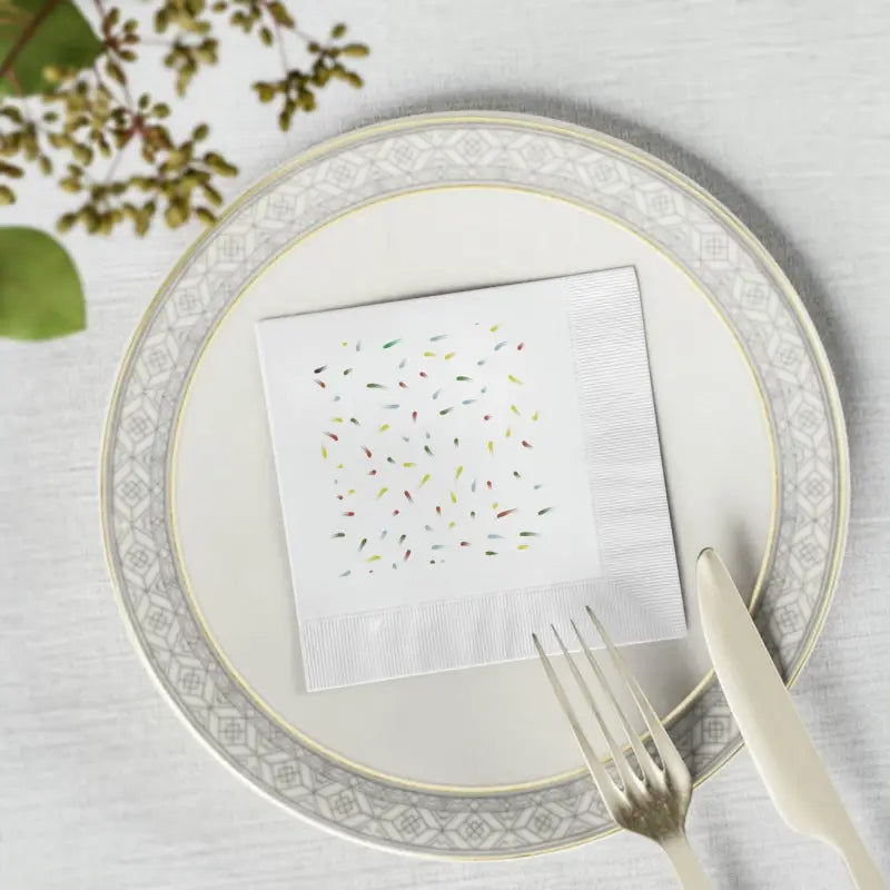 Elevate Every Event with Luxurious White Coined Napkins - Home Decor