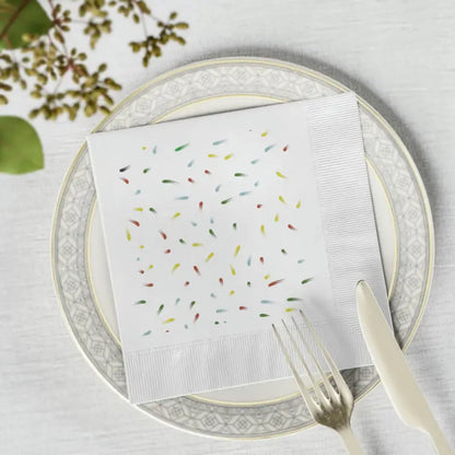 Elevate Every Event with Luxurious White Coined Napkins - Home Decor