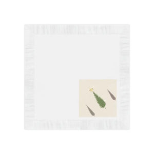 Home Decor - White Coined Napkins - Premium Elegant Dining - Dipaliz