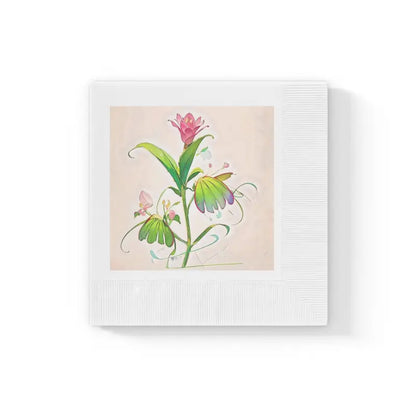 Elevate your Parties with Luxurious White Coined Napkins - 6.5’’ x / 100 Pcs Home Decor