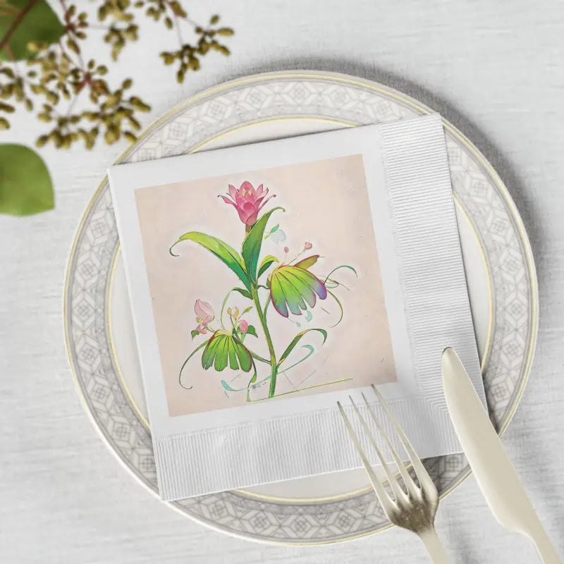 Elevate your Parties with Luxurious White Coined Napkins - Home Decor