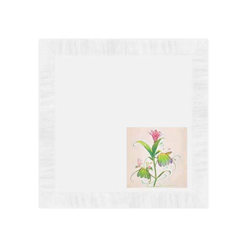 Elevate your Parties with Luxurious White Coined Napkins - Home Decor