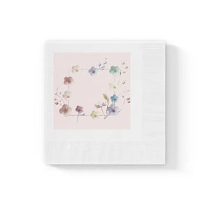 White Coined Napkins Three Ply Elegant Party Essential - Dipaliz - 4.8’’ x / 50 Pcs - Paper