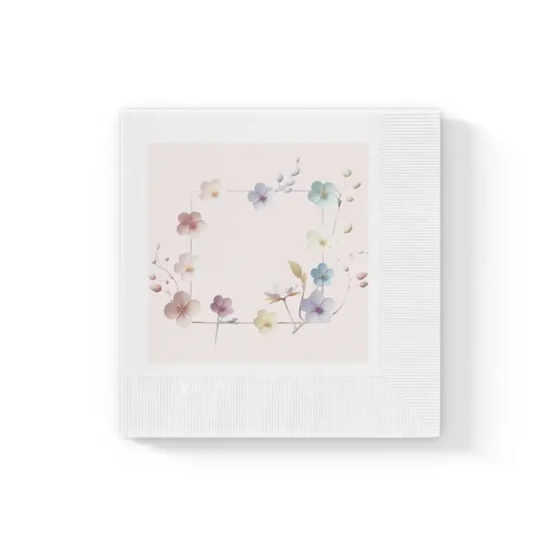 Elevate your Event with Dipaliz Three Ply White Coined Napkins - 6.5’’ x / 100 Pcs Home Decor