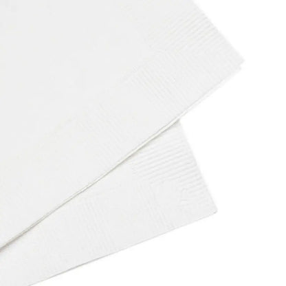 Elegant Events with Rose-printed White Coined Napkins - Home Decor