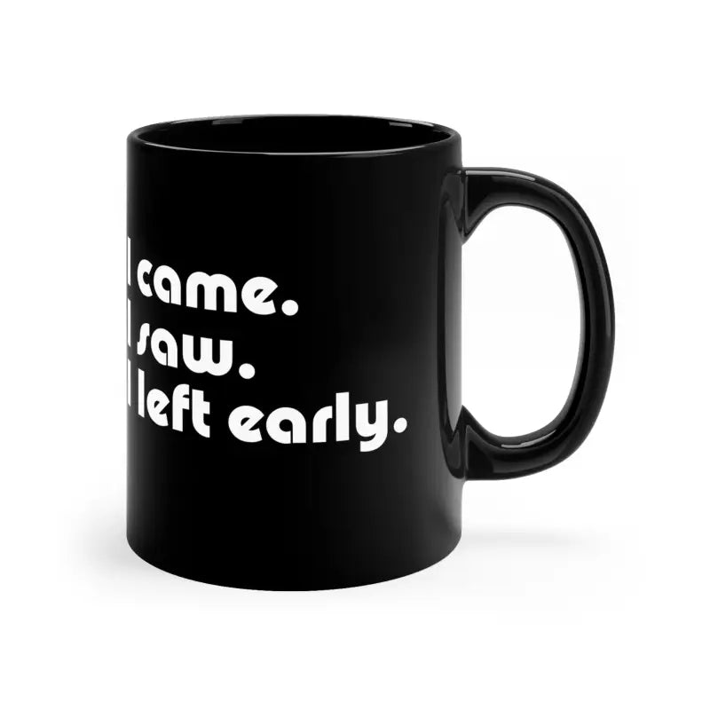 Elevate your Sips with the Stylish 11oz Black Mug Masterpiece