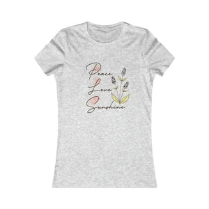 Peace Love Sunshine Tee - Women’s Favorite Soft Cotton Top - Dipaliz - s / Athletic Heather - T-shirts