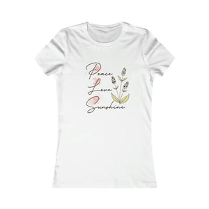 Peace Love Sunshine Tee - Women’s Favorite Soft Cotton Top - Dipaliz - s / White - T-shirts