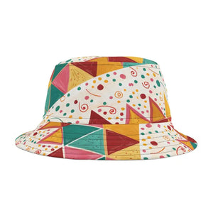 Couture Bucket Hats Vibrant Abstract Pattern Women’s Fashion Dipaliz