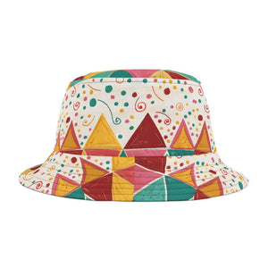 Couture Bucket Hats Vibrant Abstract Pattern Women’s Fashion Dipaliz