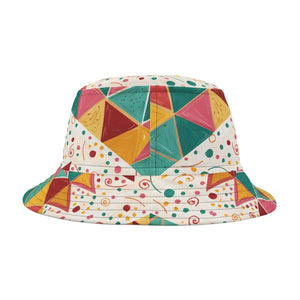 Couture Bucket Hats Vibrant Abstract Pattern Women’s Fashion Dipaliz