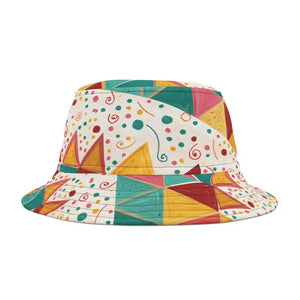 Couture Bucket Hats Vibrant Abstract Pattern Women’s Fashion Dipaliz