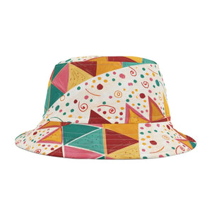 Couture Bucket Hats Vibrant Abstract Pattern Women’s Fashion Dipaliz