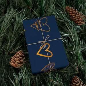 Navy Blue Gift Wrap Papers Eco-friendly Stunning Style - Dipaliz - Wrapping Paper