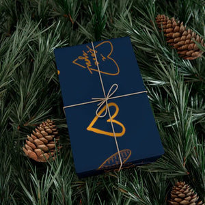 Navy Blue Gift Wrap Papers Eco-friendly Stunning Style - Dipaliz - Wrapping Paper