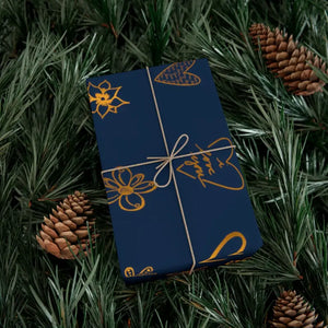 Navy Blue Gift Wrap Papers Eco-friendly Stunning Style - Dipaliz - Wrapping Paper