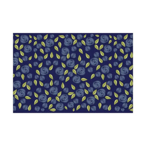 Blue Roses Gift Wrap Papers - Elegant Style - Dipaliz - 30’’ x 20’’ / Satin - Wrapping Paper