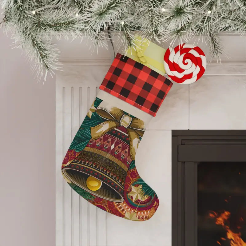 Stylish Christmas Stockings to Create a Festive Wonderland - one Size / Red and Black/natural Home Decor