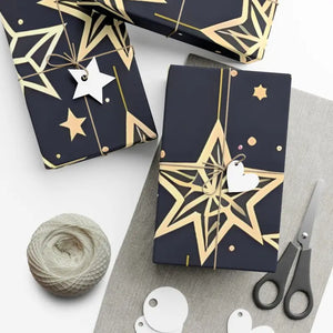 Christmas Stars Gift Wrap Papers - Dazzling Holiday Design - Dipaliz - Wrapping Paper