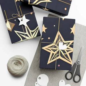 Christmas Stars Gift Wrap Papers - Dazzling Holiday Design - Dipaliz - Wrapping Paper