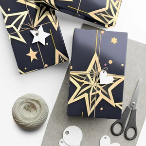 Christmas Stars Gift Wrap Papers - Dazzling Holiday Design - Dipaliz - Wrapping Paper
