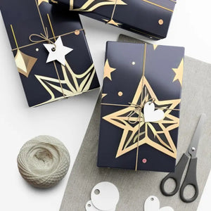 Christmas Stars Gift Wrap Papers - Dazzling Holiday Design - Dipaliz - Wrapping Paper