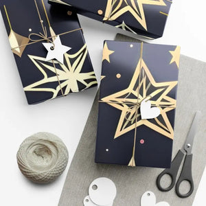Christmas Stars Gift Wrap Papers - Dazzling Holiday Design - Dipaliz - Wrapping Paper