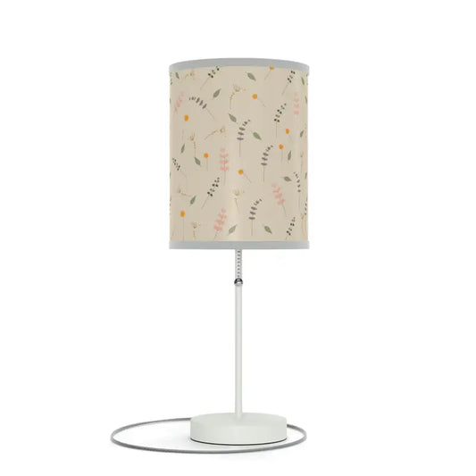 Elevate Your Home Decor With Floral Elegant Lamp Stand - Transform Space! - Light Grey / White / One Size
