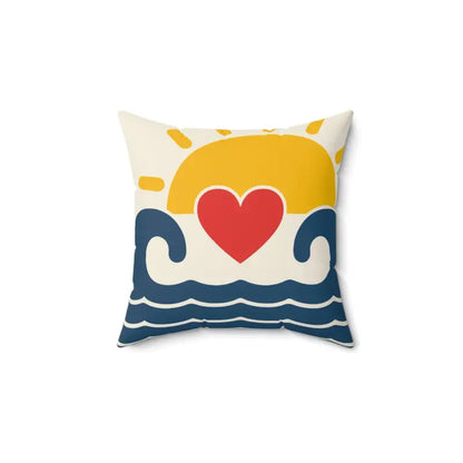 Transform your Space with Stylish Sun & Waves Pillows - 14’’ × Home Decor