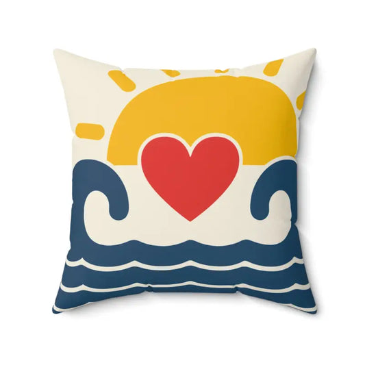 Transform your Space with Stylish Sun & Waves Pillows - 20’’ × Home Decor