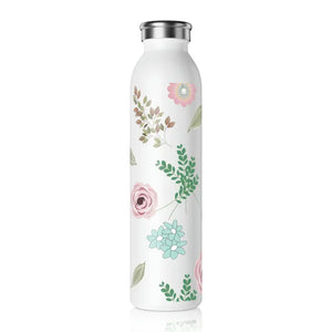 Slim Water Bottle - Chic Hydration Style - Dipaliz - 20oz / White - Bottles