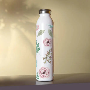 Slim Water Bottle - Chic Hydration Style - Dipaliz - 20oz / White - Bottles