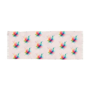 Vibrant Splatter Scarf - Fashion-forward Statement Piece - Dipaliz - 27’’ × 73’’ - Scarves