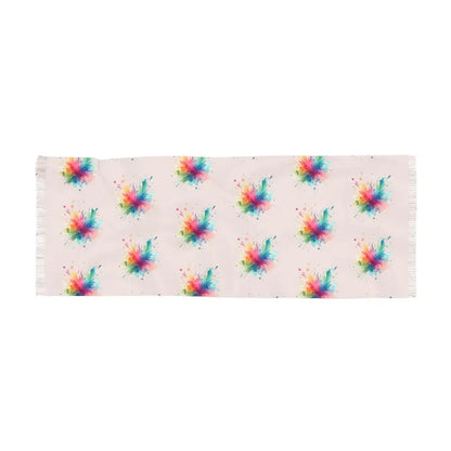 Vibrant Splatter Scarf Elevates your Fashion Game - 27’’ × 73’’