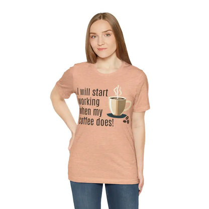 Unisex Jersey Short Sleeve Tee: Comfort Meets Style - Heather Peach / s T-shirt