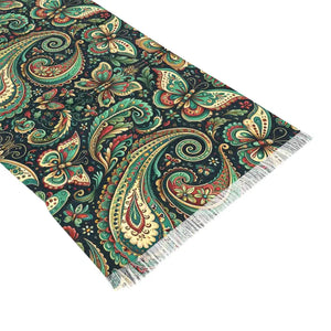 Intricate Detailed Designs Scarf Sustainable Materials - Dipaliz - 27’’ × 73’’ - Scarves