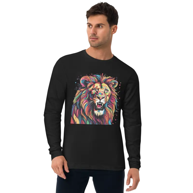 Dominate the Streets in Dipaliz Men’s Fitted Long Sleeve Shirt - Black / s T-shirts