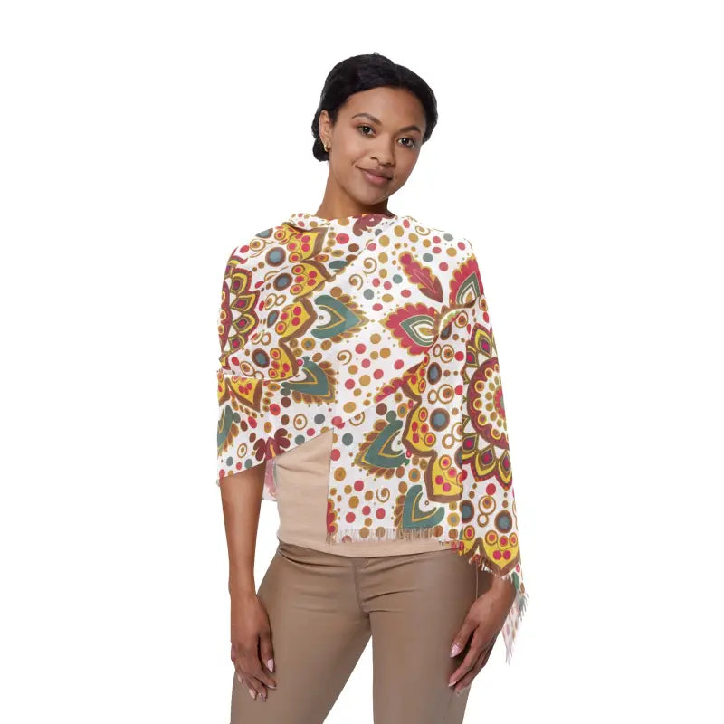 Geometric Scarves - Eye-catching Style | Dipaliz - 27’’ × 73’’ - & Shawls