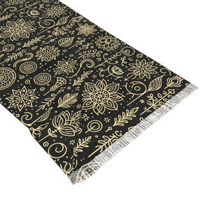 Nature Print Scarf - Stylish Polyester Luxury Accessory - Dipaliz - 27’’ × 73’’ - Scarves & Shawls