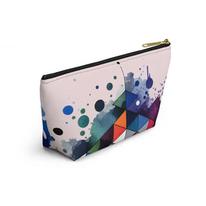 Vibrant Abstract Art Pouch - Stylish Organizer - Dipaliz - Cosmetic & Toiletry Bags