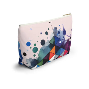 Vibrant Abstract Art Pouch - Stylish Organizer - Dipaliz - Cosmetic & Toiletry Bags