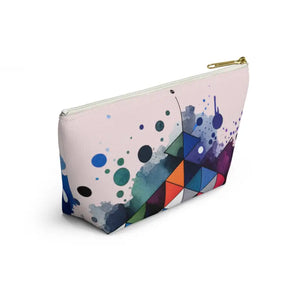 Vibrant Abstract Art Pouch - Stylish Organizer - Dipaliz - Cosmetic & Toiletry Bags