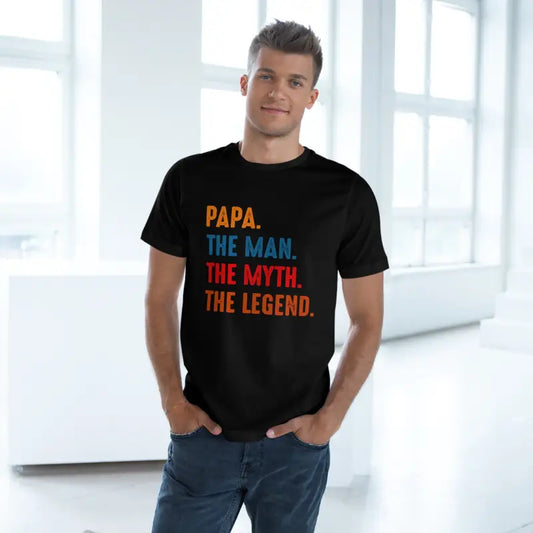 Elevate Your Man Myth Legend With This Deluxe Tee - T-shirt