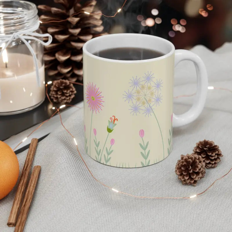 Elevate your Morning with the Flower Field Mug - 11oz