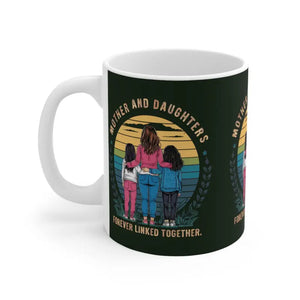 Daughters Ceramic Mug - Vibrant Mother Bond Design - Dipaliz - 11oz - Mugs