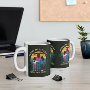Daughters Ceramic Mug - Vibrant Mother Bond Design - Dipaliz - 11oz - Mugs