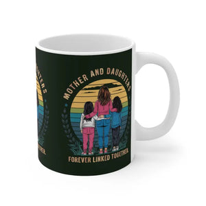 Daughters Ceramic Mug - Vibrant Mother Bond Design - Dipaliz - 11oz - Mugs