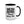White Ceramic Accent Coffee Mug with C-shaped Handle - Dipaliz - Mugs