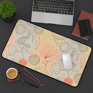 Neoprene Desk Mat - Premium Nature Abstract Mousepad - Dipaliz - 12’’ × 22’’ - Workstation & Cubicle Accessories